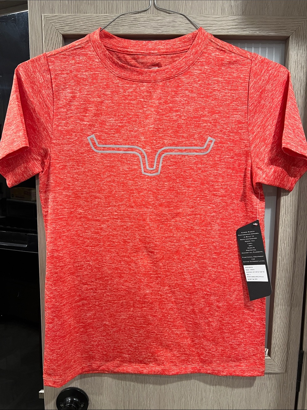 Kimes Ranch Red Heather Short Sleeve Performance Tee